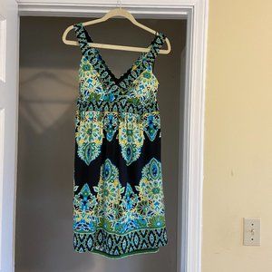INC International Concepts Haltar Dress  Sz L MultiColor